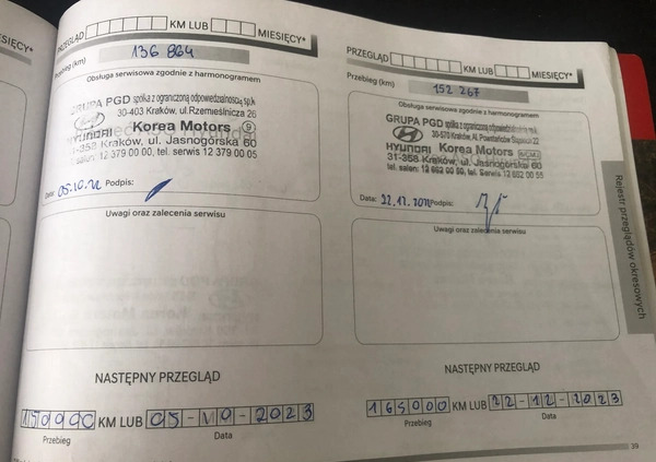 Hyundai I30 cena 45900 przebieg: 220000, rok produkcji 2020 z Daleszyce małe 596
